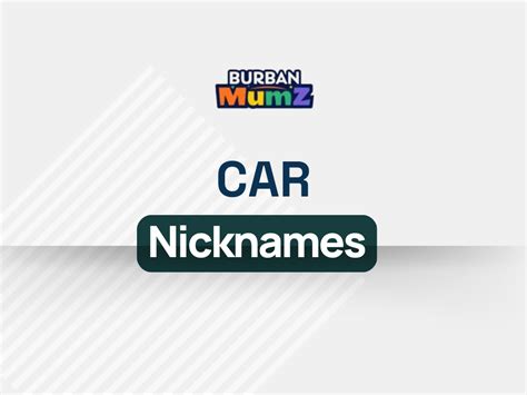 Car Nicknames Ideas Popular Cute Funny Unique