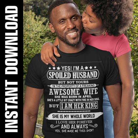 Spoiled Husband Awesome Wife Png Svg Eboss 247