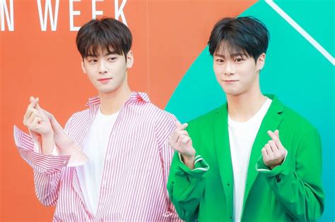 Cha Eunwoo [차은우] And Moon Bin [문빈] Eun Woo Astro Moon Bin Five Star