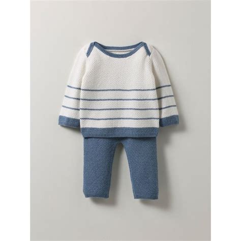 Ensemble En Coton Biologique Et Laine Bleu Cyrillus La Redoute