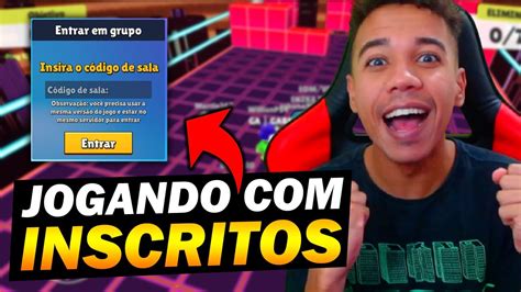 Stumble Guys Live Ao Vivo Agora PortuguÊs Brasil Jogando Com Inscritos Youtube