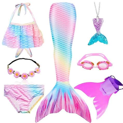 Mädchen Badeanzug Meerjungfrau Schwänze Strand Badeanzug Kostüme mit Monoflossen Bikini