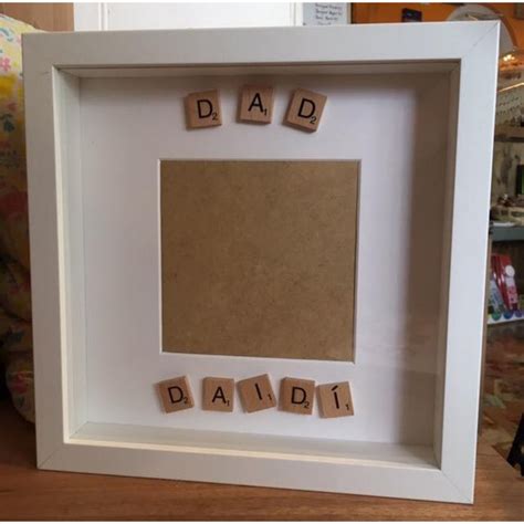 Wooden Scrabble Tile Personalised Frame - Lúnasa Crafts