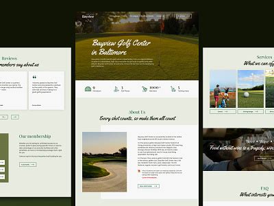 Bayview Golf Center - Landing Page by Design Key on Dribbble