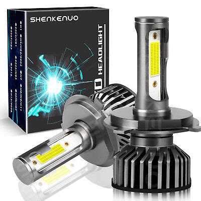 SHENKENUO H4 9003 LED Headlight Bulbs Conversion Kit Hi Lo Dual Beam