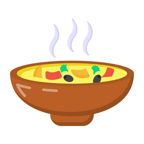 Hot Soup And Bowl 3090203 Vector Art At Vecteezy