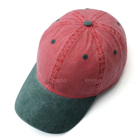 Dyed Washed Cotton New Plain Polo Style Baseball Ball Cap Hat Dad 2 Two