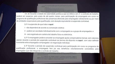 Coronavírus Bolsonaro edita MP que permite suspensão de contrato de