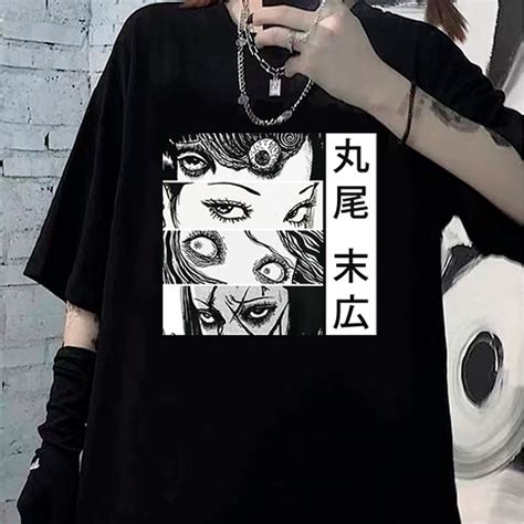 Camiseta Basica Camisa Tomie Junji Ito Eyes Horror Manga Japanese