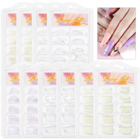 Set De Bo Tes Pi Ces Faux Ongles Capsules Faux Ongle Tips