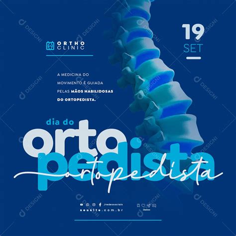 Dia do ortopedista 19 de Setembro Social Media PSD Editável download