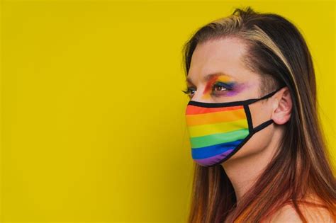 Premium Photo Transsexual Male Portrait Conceptual Support For Gay People Lesbians Transgender