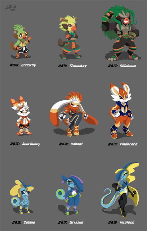 Pokemon Sword And Shield Evolutions Full Set By Jo Vee Al On Deviantart