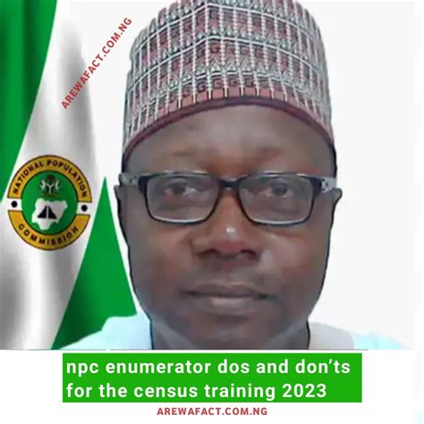 Census Training 2023 Npc Enumerator Dos And Donts For The Census