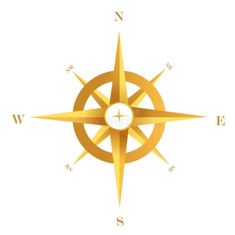 Gold Compass Stock Vector Illustration Of Adventure 17943080