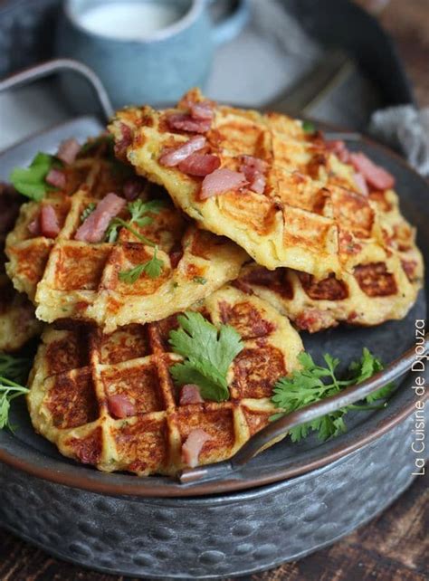 Gaufres De Pommes De Terre Aux Lardons