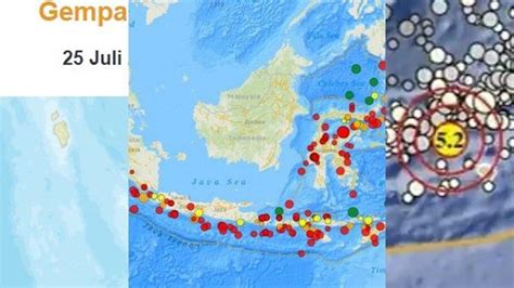 Gempa Bumi Baru Terjadi Sore Ini Selasa 25 Juli 2023 Ini Info Bmkg