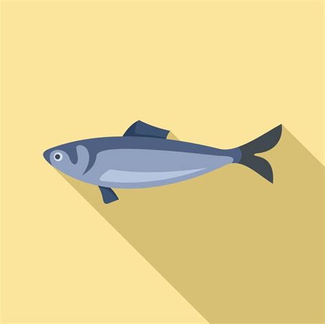 Swedish fish icon, flat style 14545265 Vector Art at Vecteezy