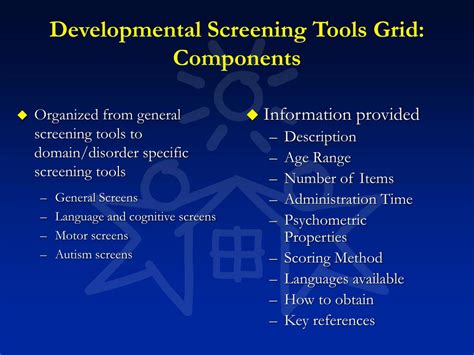 Ppt Developmental Screening Tools Powerpoint Presentation Free