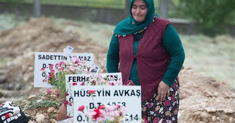 Turkey Miners Funerals Grieving Relatives Lay Dead Miners To Rest