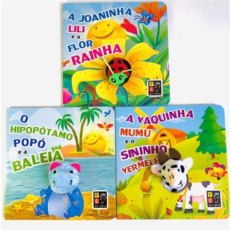 Livro Infantil Cartonado Dedoche Animais Divertidos Para