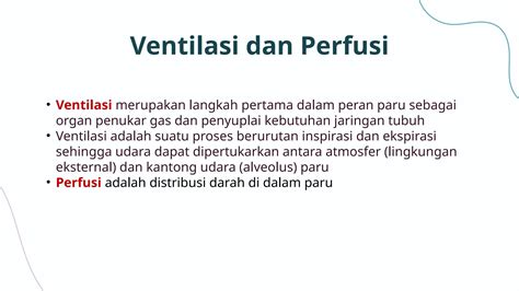 Ventilasi Vs Perfusi Sistem Pertahanan Paru Pptx