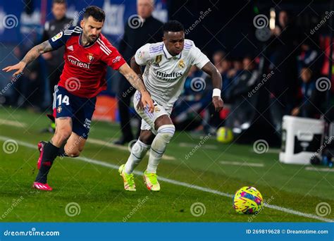 Madrid Spain 18 De Febrero De 2023 Liga Entre Madrid Real Y Osasuna