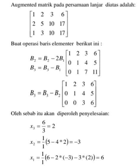 Memahami Metode Eliminasi Gauss Dan Pembahasan Soal Varia Id