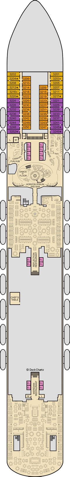 Carnival Horizon Deck Plans Ship Layout Staterooms And Map Cruise Critic