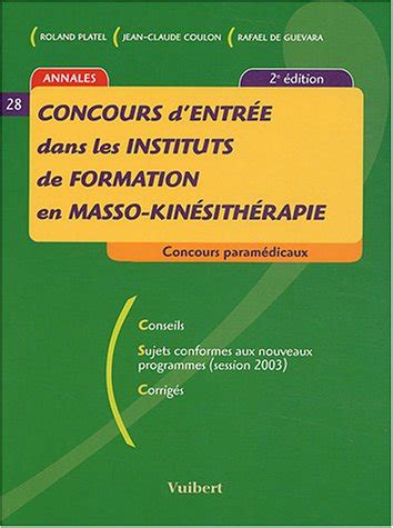 Concours D Entr E Dans Les Instituts De Formation En Masso