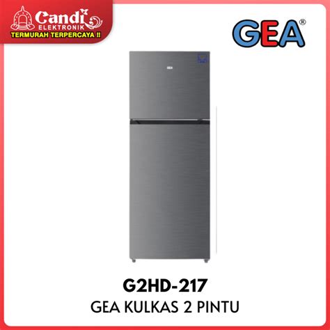 GEA Kulkas 2 Pintu 217 Liter No Frost System G2HD 217 Lazada Indonesia