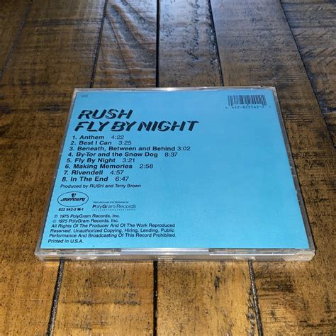 Rush Fly By Night CD May 1988 Mercury 822542 2 M 1 PolyGram Records