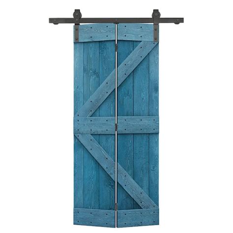 CALHOME 26 In X 84 In K Series Solid Core Ocean Blue Stained DIY Wood