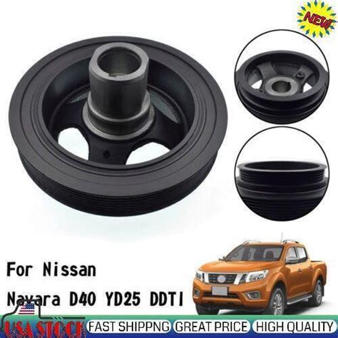 Crankshaft Harmonic Balancer Pulley Eb B For Nissan Navara D