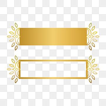 Gold Banner Luxury Vector Hd PNG Images Luxury Gold Line Banner With