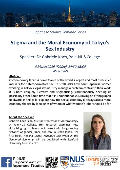 Stigma And The Moral Economy Of Tokyos Sex Industry Department Of