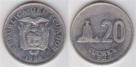 20 Sucres 1988 Ecuador Foronum
