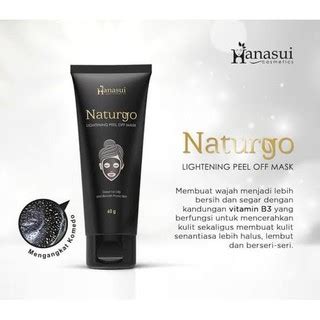 Jual Hanasui Naturgo Masker Lumpur Hitam Kemasan Tube Peel Of Mask