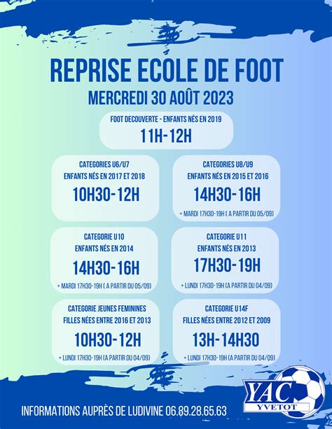 Reprise De L Ecole De Foot Yvetot Athletic Club