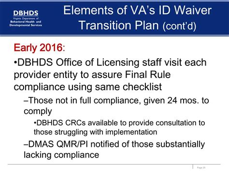 Ppt Virginias Id Waiver Transition Plan In Response To The Cms Hcbs