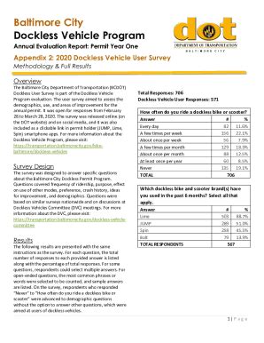 Fillable Online Transportation Baltimorecity Baltimore City Dockless