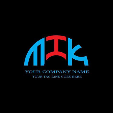 MIK letter logo creative design with vector graphic 8047155 Vector Art ...