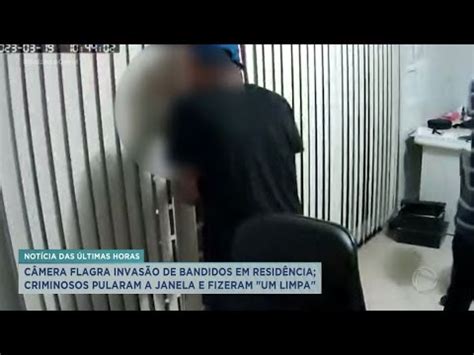 Câmera flagra bandidos invadindo casa e furtando objetos no Centro de