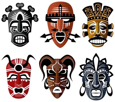 Illustration Gratuite Masques Tribaux Afrique Culture Image