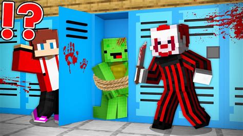 Stuck At Home With A Crazy KILLER CLOWN In Minecraft Maizen JJ And