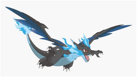 Pokemon Mega Charizard Flying - Mega Charizard X Flying, HD Png Download - kindpng