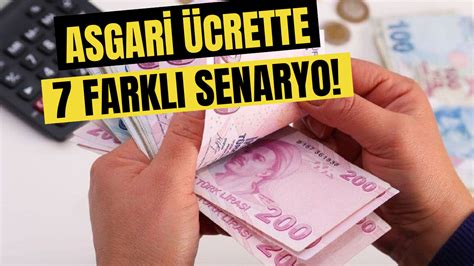 Asgari ücrette 7 farklı senaryo İşte yeni zam tahminleri Ekonomi