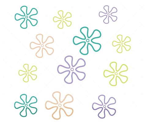 Bikini Bottom Flowers Svg Flower Svg Flower Pattern Svg Cute Svg