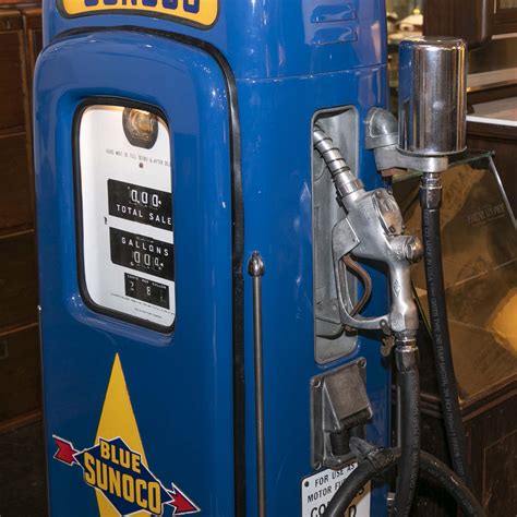 Vintage Refurbished Blue SUNOCO Gas Pump | Grandview Mercantile