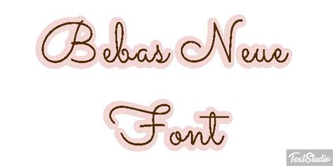 Bebas Neue Font Font Animated  Logo Designs